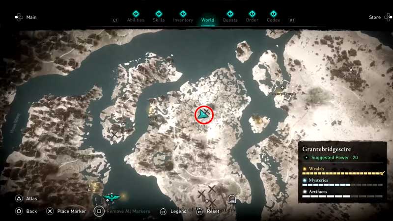 where to find three withc sisters location in ac valhalla