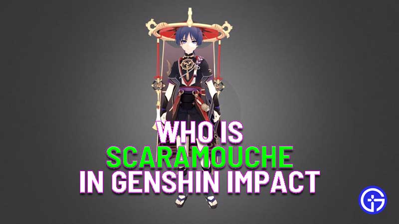 Who Is Scaramouche In Genshin Impact The Mysterious Umbrella Man - roblox umbrella hat
