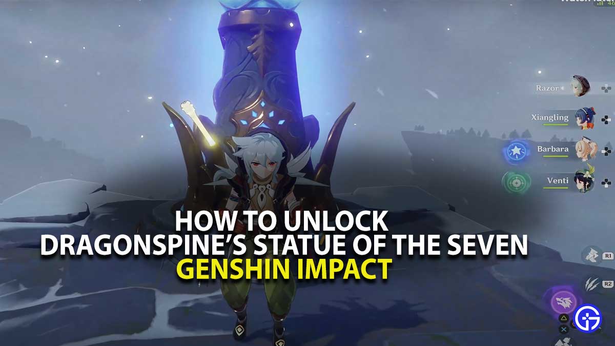 Genshin Impact Statue of The Seven Unlock Guide