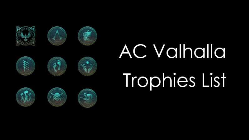 AC Valhalla All Trophies List