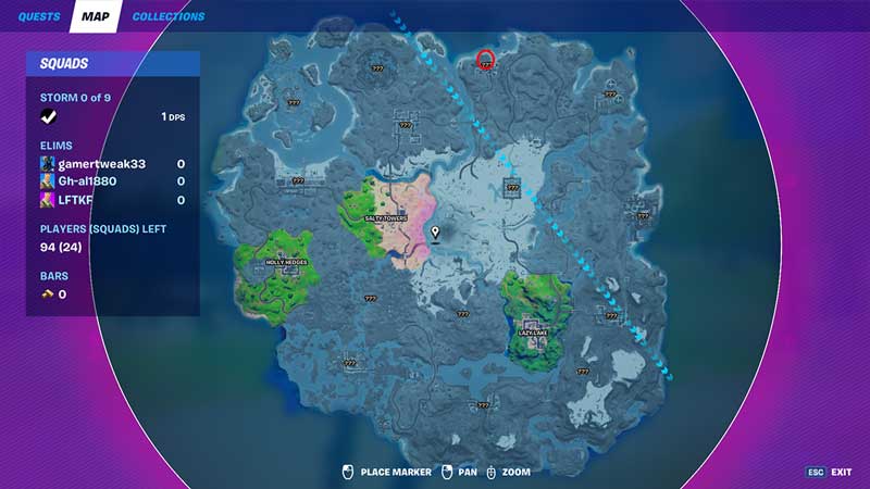 fishstick craggy cliffs location to upgrade weapons in fortnite season 5