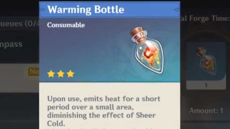 Genshin Impact Warming Bottle Guide