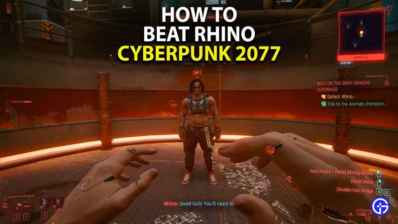 how to beat rhino in cyberpunk 2077