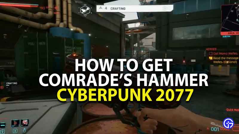 how to get comrade pistol cyberpunk 2077