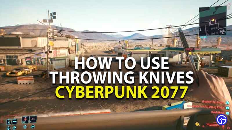 how to use throwing knives in Cyberpunk 2077