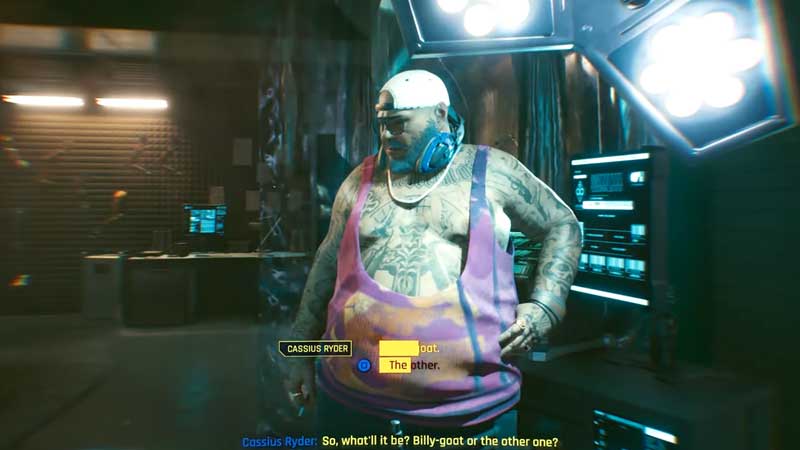 should you choose billy-goat or the other choice in cyberpunk 2077