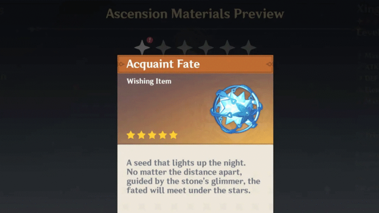 Genshin Impact How To Get Free Acquaint Fates For Ascending Characters