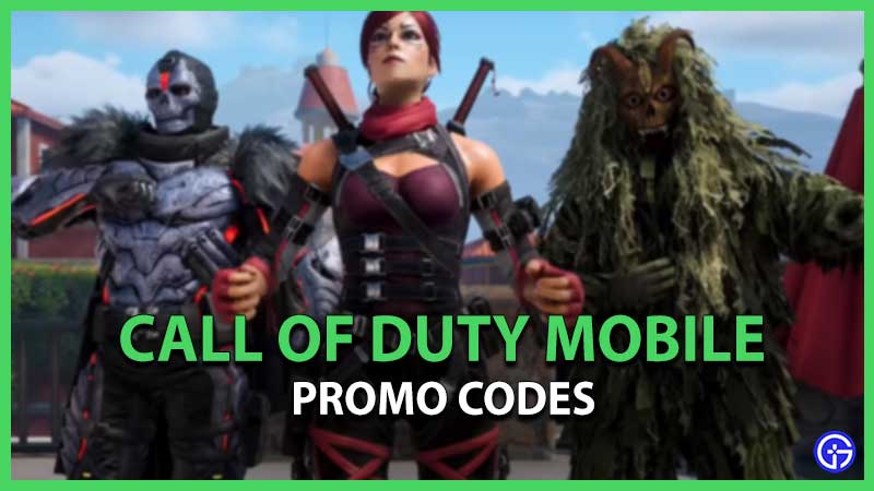 Call Of Duty Mobile Promo Codes