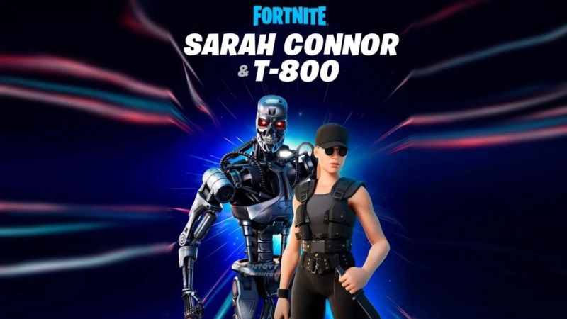 Fortnite Terminator and Sarah Connor