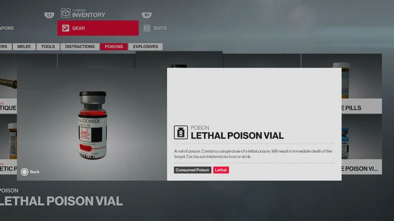 lethal poison vial in hitman 3