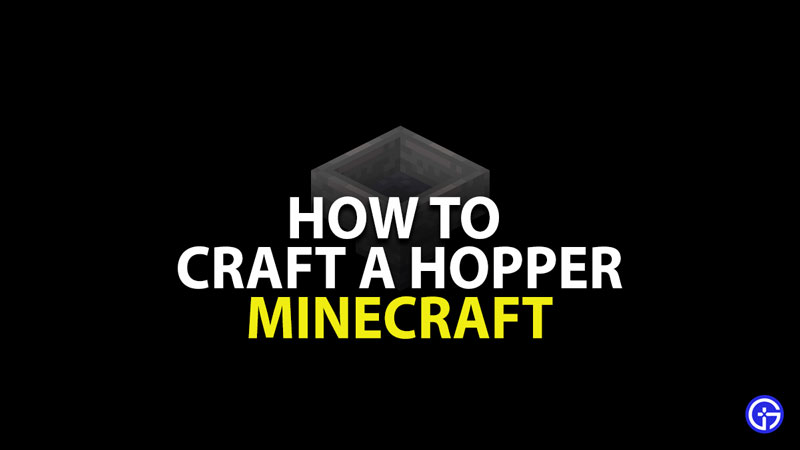 how to craft a hopper in minecraft