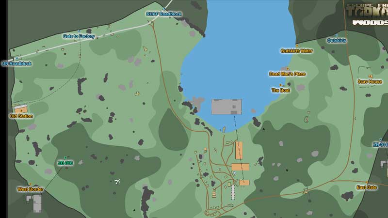 Tarkov New Woods Map Extraction North