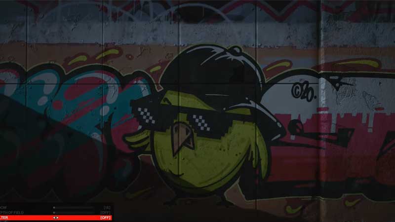 yellow bird graffiti 1