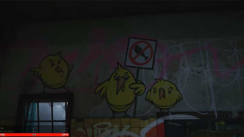 yellow bird graffiti 7