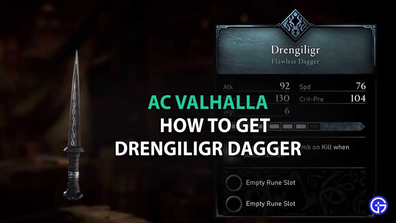 How to Get Drengiligr Dagger in AC Valhalla - Ragnar Legendary Dagger