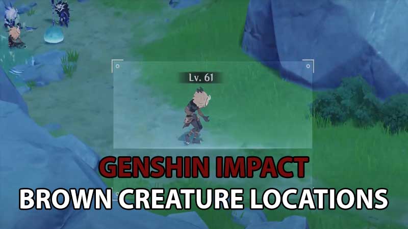 Genshin Impact Brown Creature Locations