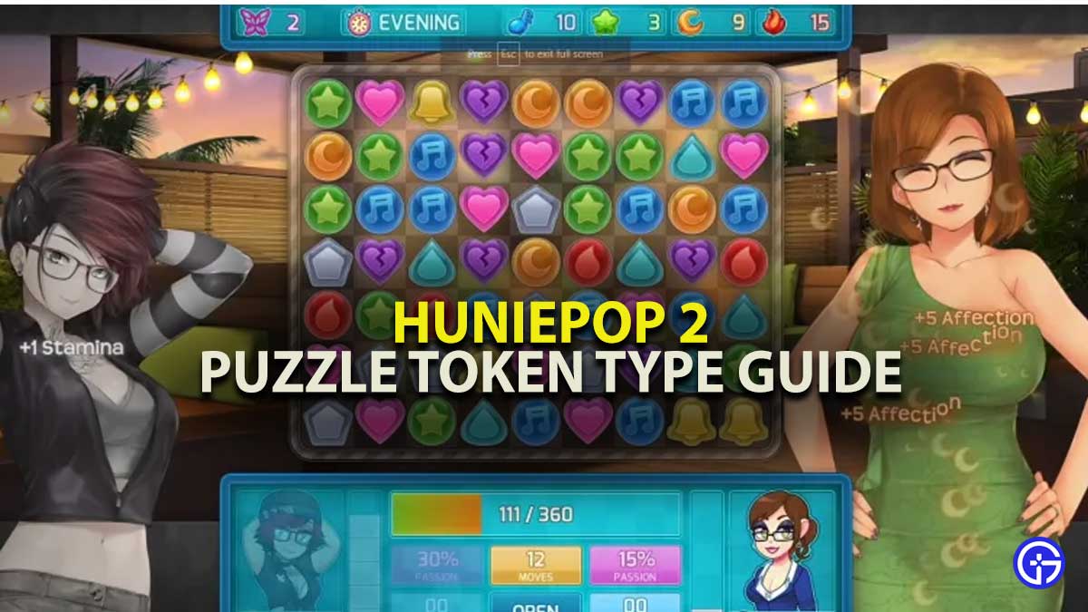 HuniePop 2 Puzzle Token