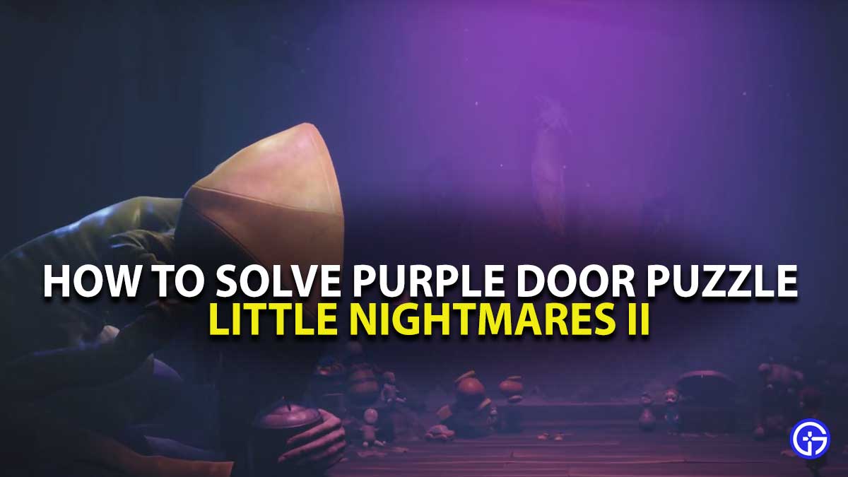 Little Nightmares 2 Purple Door Puzzle