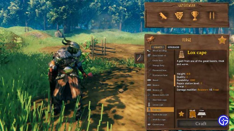 Valheim: How To Craft Lox Cape By Visiting Plains Biome