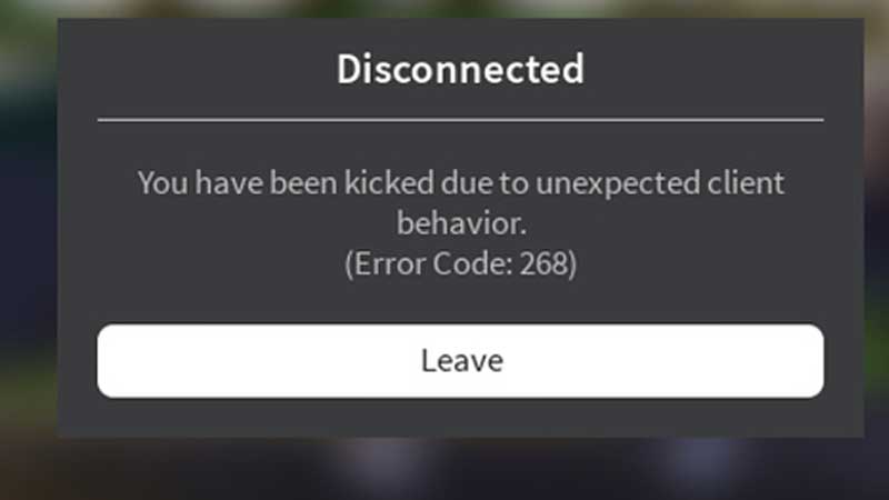 Roblox Error Code 268 Kicked For Unexpected Client Behavior - roblox client source code