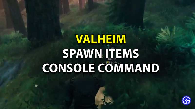 Valheim Spawn Items Console Command How To Spawn Items