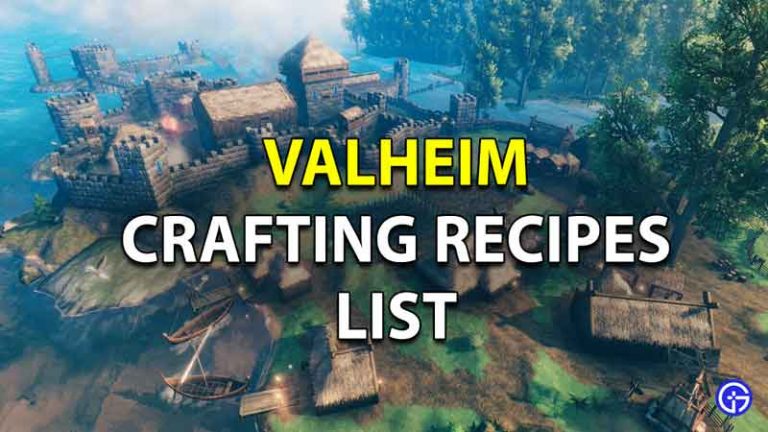 Valheim Crafting Recipes List: All Weapons, Tools, Armor & Items