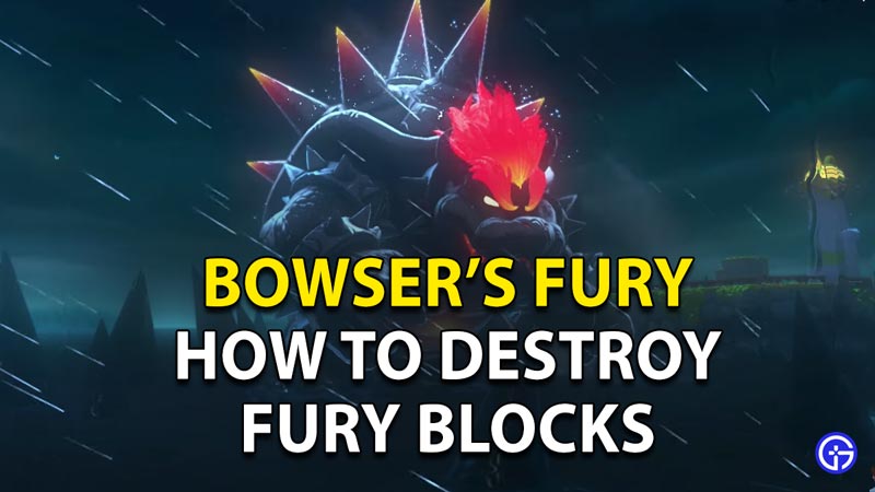 How to Destroy Fury Blocks in Bowser's Fury.