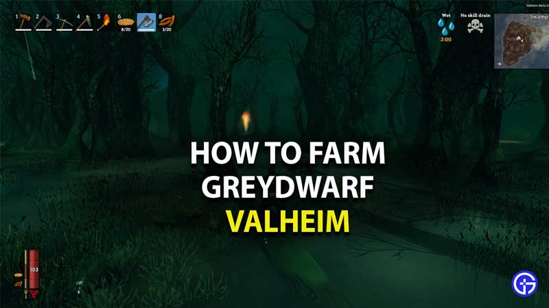 how to farm greydwarf in valheim