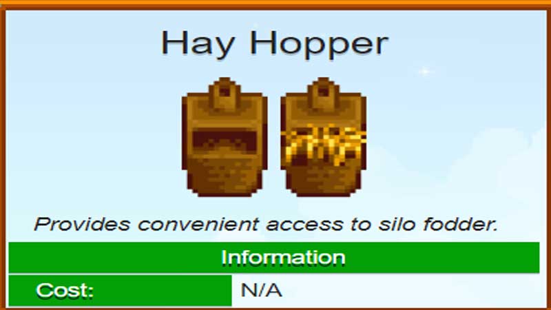 Tips to get Hay Out of a Silo in Stardew Valley?