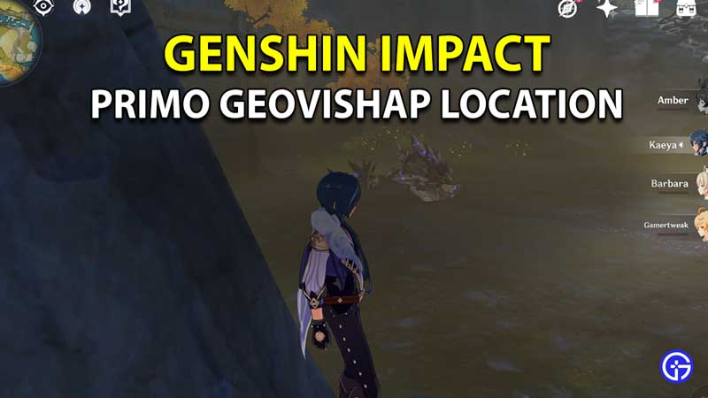 where to find Primo Geovishap genshin impact