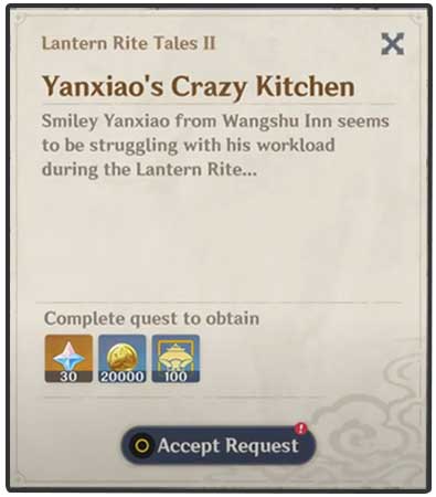 yanxiaos crazy kitchen genshin impact