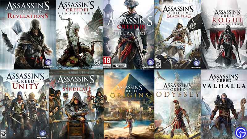 All Assassin's Creed games 2007-2022 