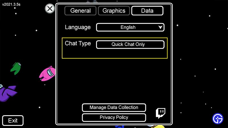 How To Turn Off Quick Chat Feature In Among Us Disable Quickchat - how to turn off chat on roblox app