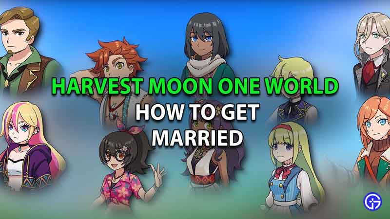 How to Marry in Harvest Moon One World