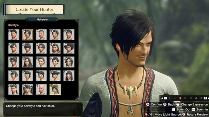 Monster Hunter Rise Hairstyles
