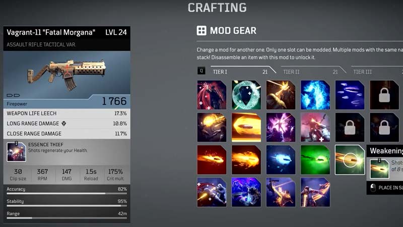 Learn How to Craft Items in Outriders