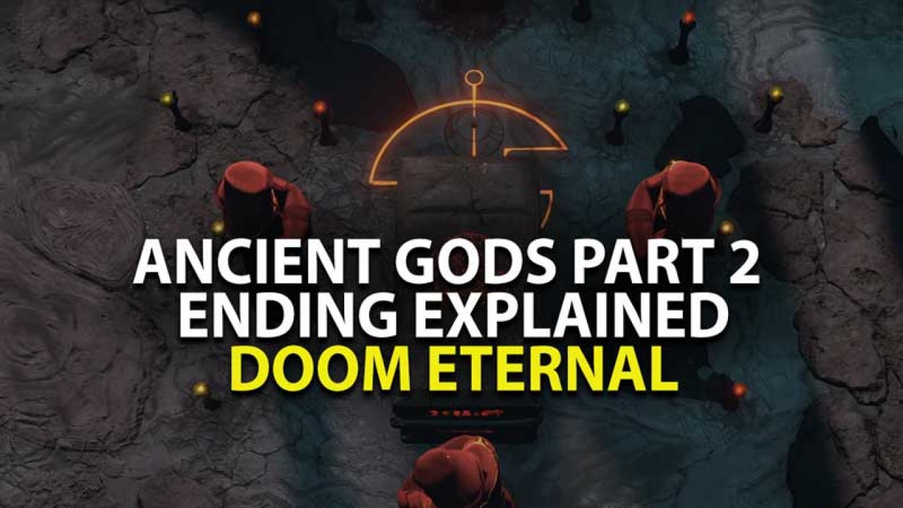 Doom Eternal The Ancient Gods Part 2 Ending Explained - roblox ancient face