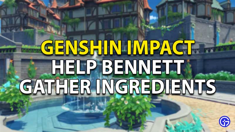 Help Bennett Gather Ingredients in Genshin Impact