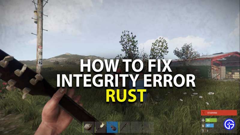 how to fix integrity error in rust