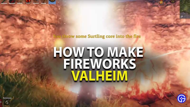 how to make fireworks in valheim