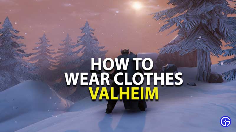 how to wear clothes in valheim