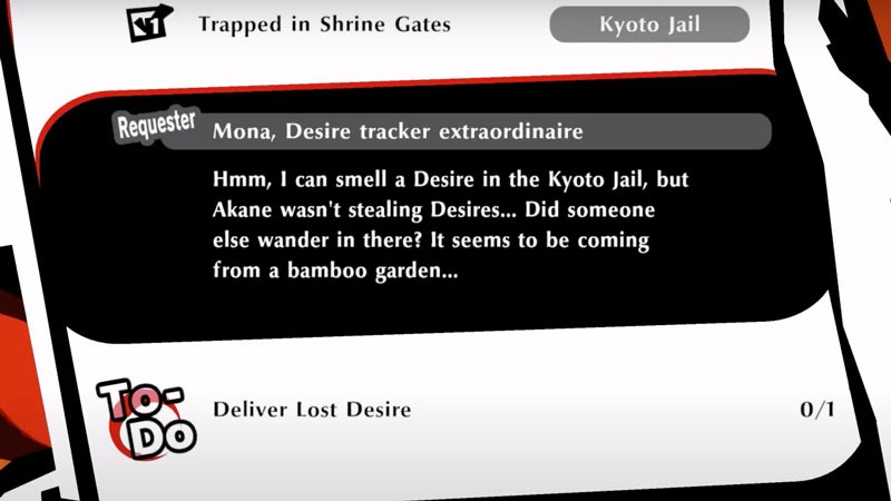 Trapped in Shrine Request in Persona 5 Strikers
