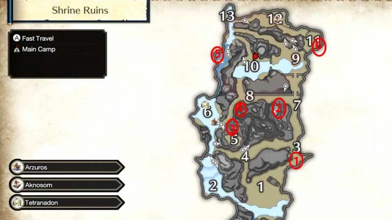 Monster Hunter Rise: Twisted Remains Map Location