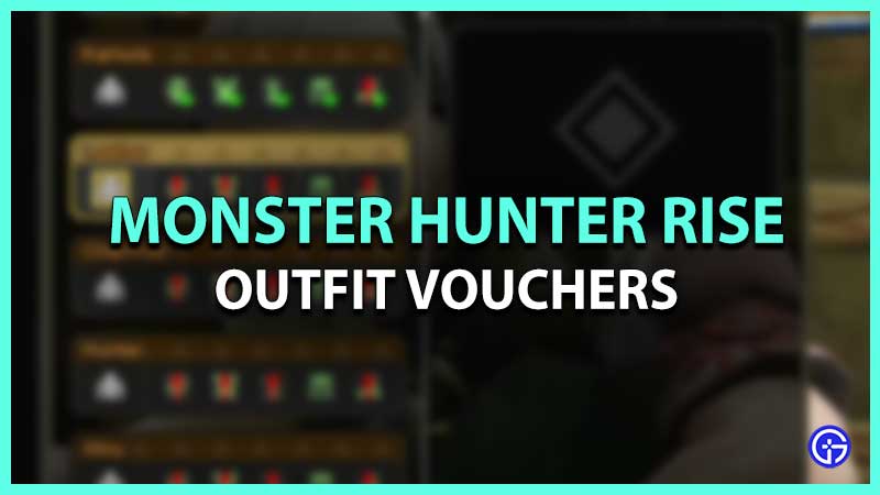 How to Get Outfit Vouchers in MH Rise
