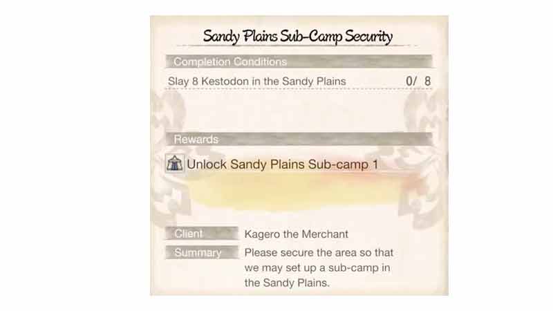 Sandy Plains Sub camp