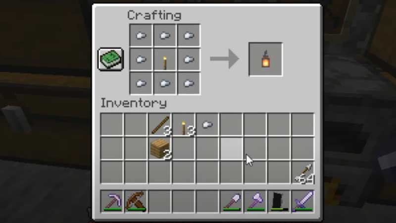 minecraft lantern recipe