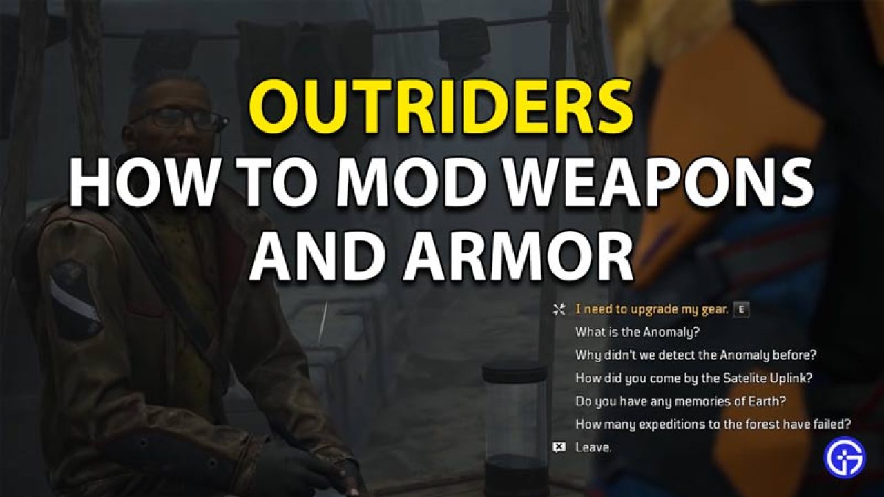 Outriders Mod Weapons And Armor Gamer Tweak - armor roblox gear