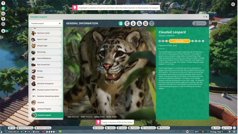 Planet Zoo Clouded Leopard