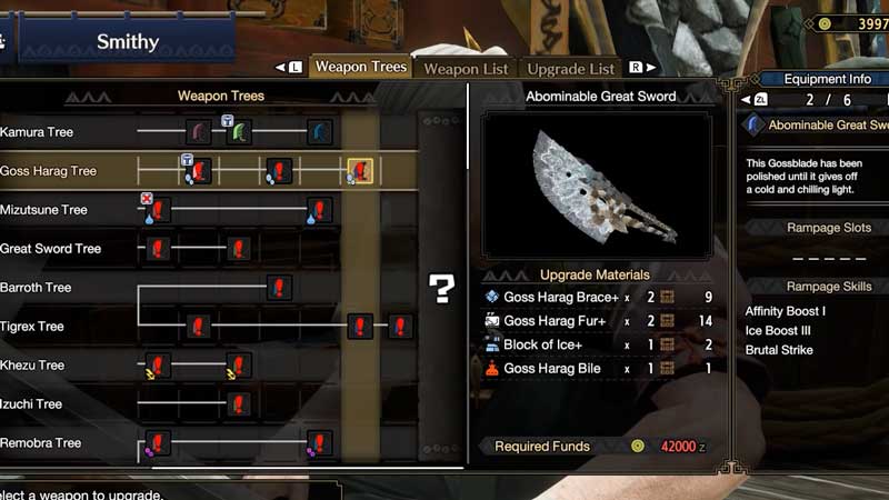 Monster Hunter Rise Rampage Weapons