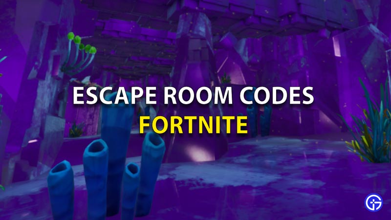 Escape Room Codes Fortnite